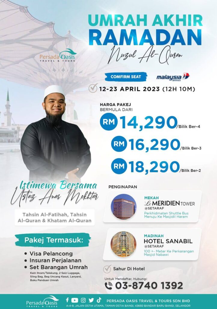Umrah Akhir Ramadhan Persada Oasis Travel & Tours